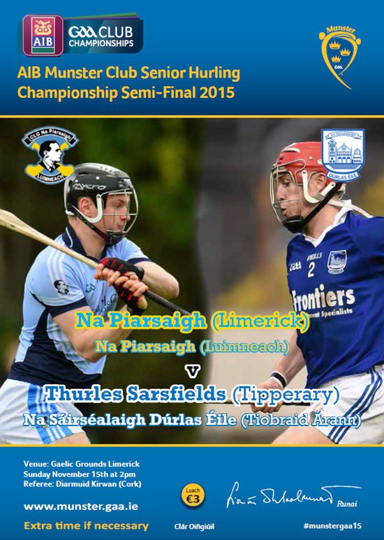 AIB Munster Senior Club Hurling Championship Semi-Final – Na Piarsaigh (Limerick) 2-15 Thurles Sarsfields 0-17