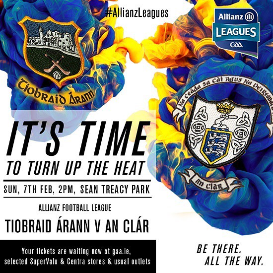 Allianz Football League Division 3 – Tipperary 2-7 Clare 1-7