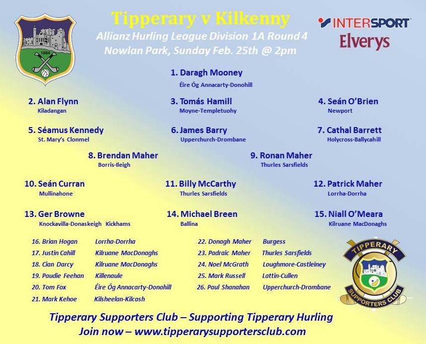 AHL Round 4 Tipperary v Kilkenny