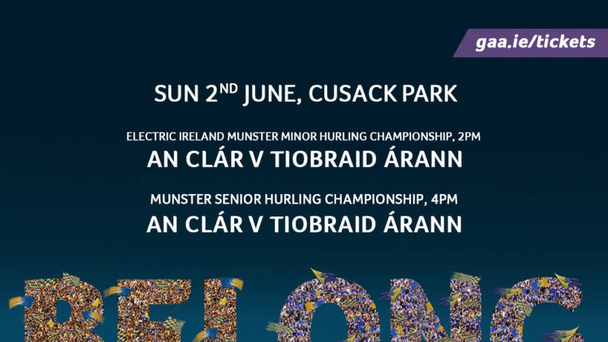 Tipperary SH and MH teams for Munster Championship action this weekend