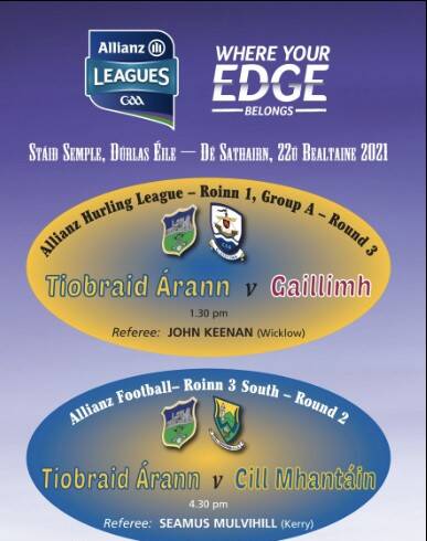 Allianz Hurling & Football League Match Programme – May 22nd 2021