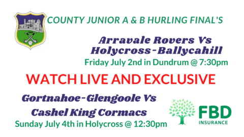 FBD County Junior A & B Hurling Championship Finals Livestream