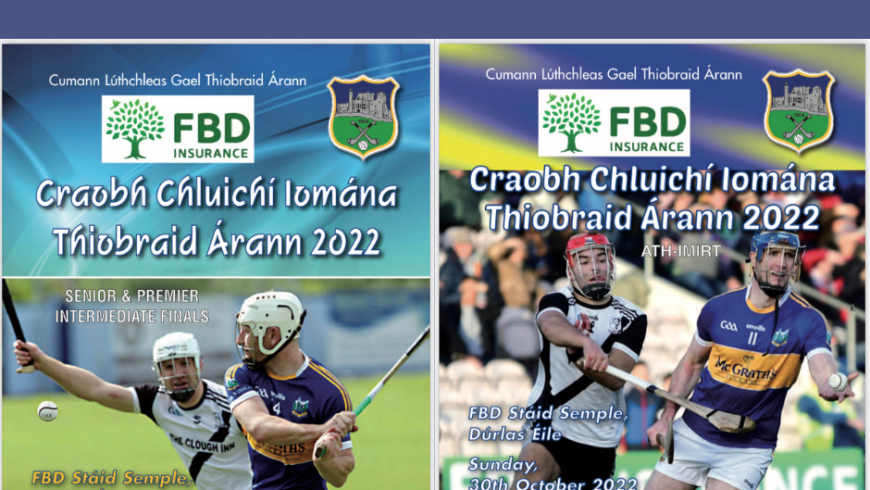 FBD Insurance County Hurling Final’s – Match Programmes