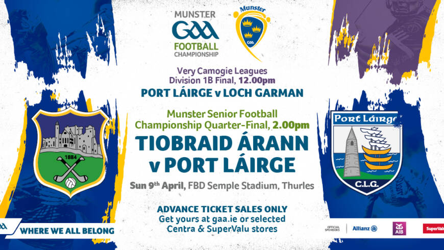 Tipperary Senior Football Team Announcement Munster SFC v Waterford