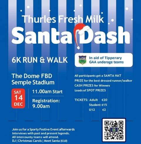 Thurles Fresh Milk Santa Dash & Visit Santa Experience 2024