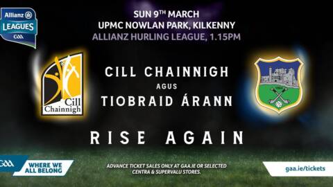 Tipperary V Kilkenny Allianz Hurling League – Team Announcement